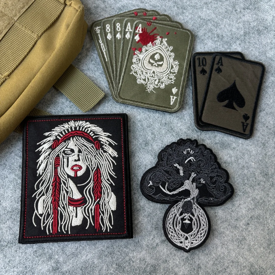 Parche bordado árbol de la vida con velcro – Insignia táctica