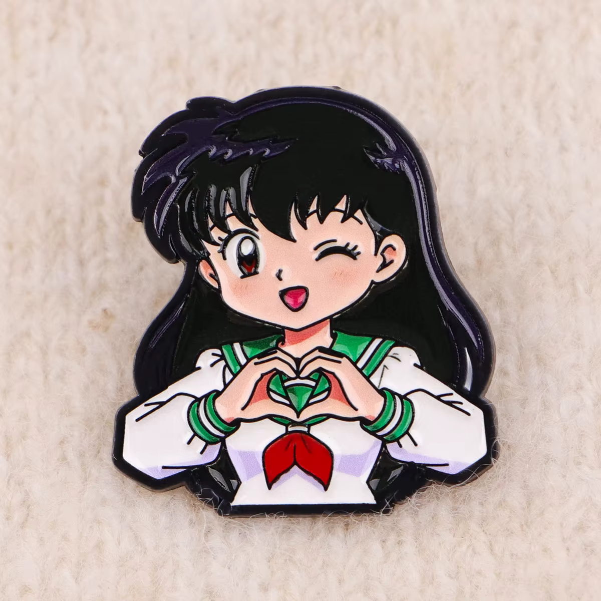 Pin de esmalte manga – Broche metálico decorativo para mochila y ropa - imagen 5