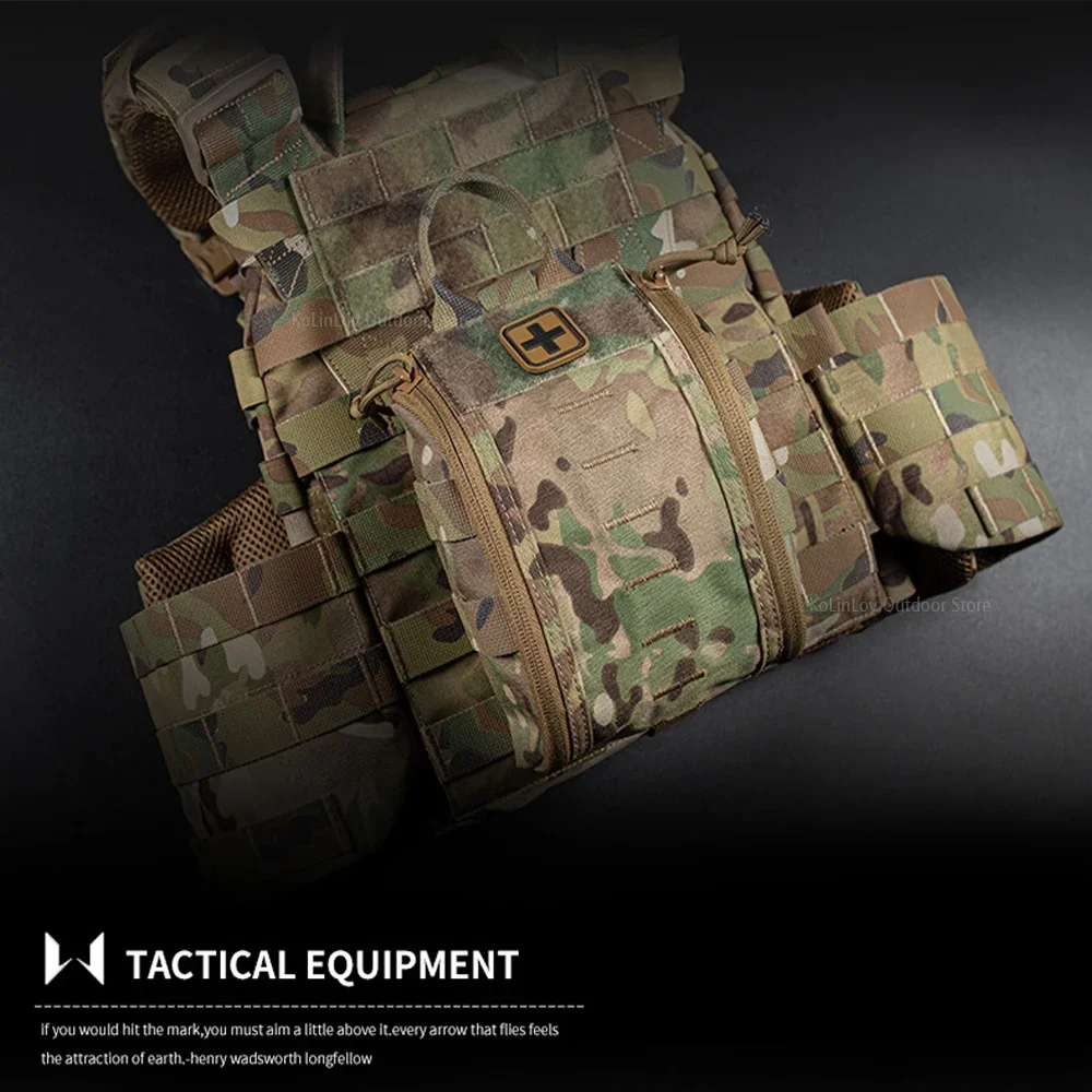 Kit primeros auxilios MOLLE – Bolsa táctica para cinturón o chaleco - imagen 2