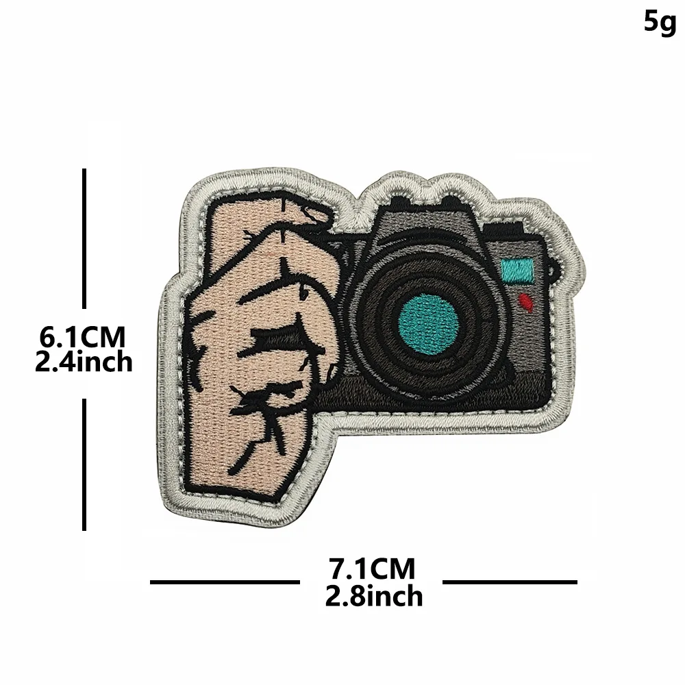 Parche táctico luminoso bordado soldado esqueleto para mochila