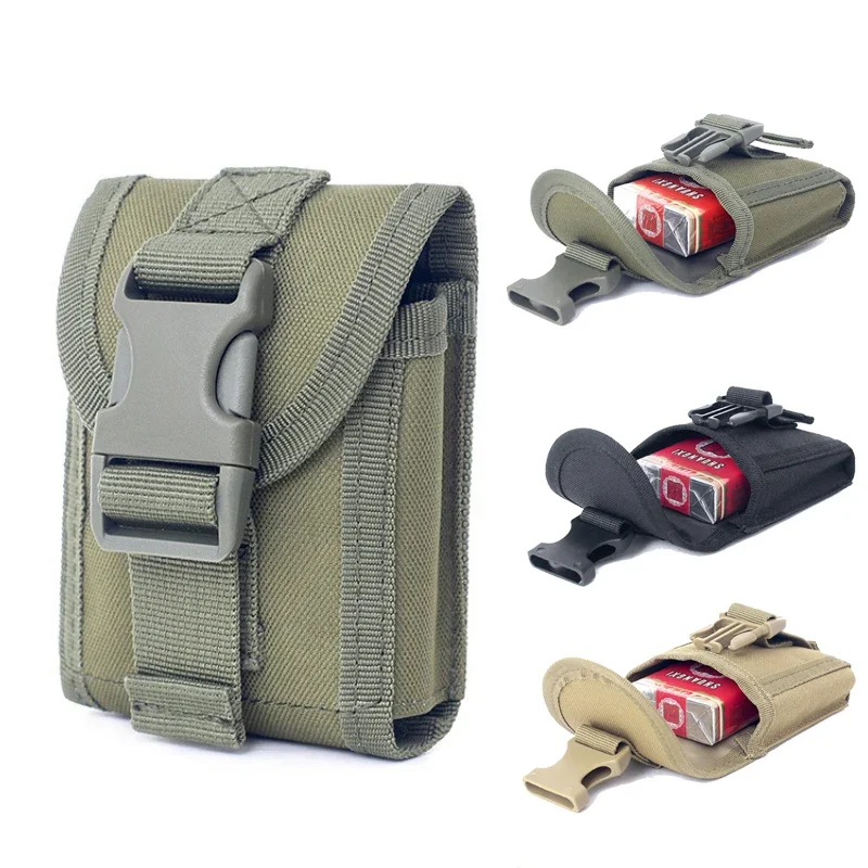 Riñonera táctica MOLLE para caza, EDC y camping con porta cigarrillos - imagen 3