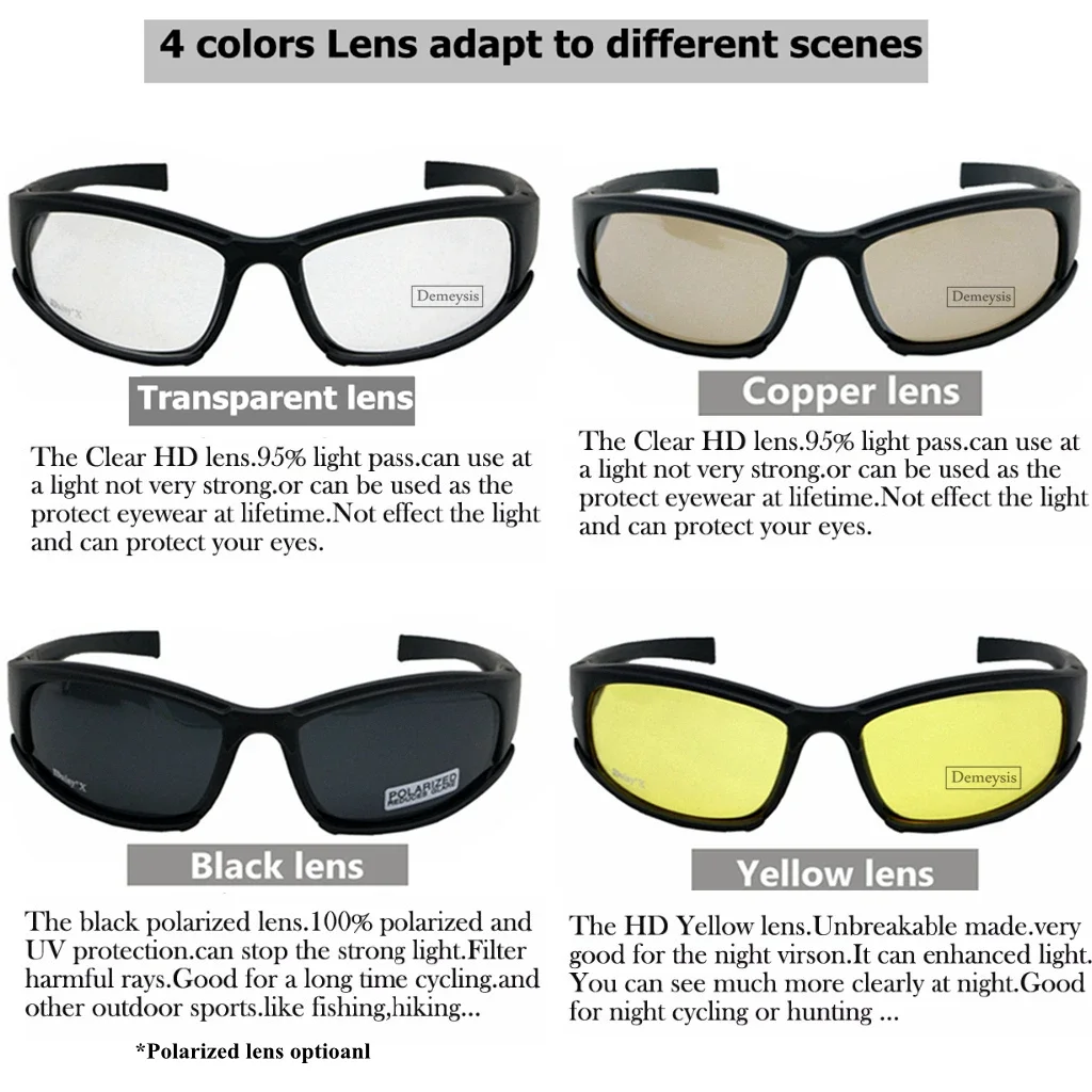 Gafas tácticas Daisy para hombre con lentes intercambiables - imagen 5