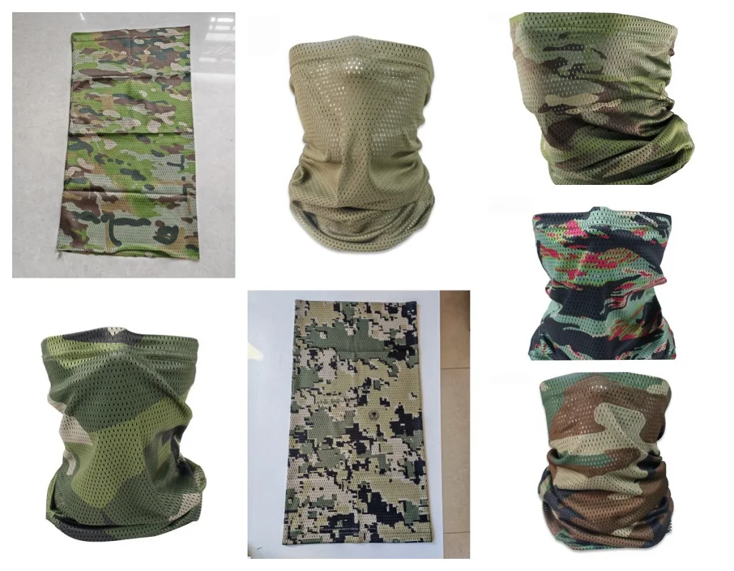 Bufanda táctica ligera de camuflaje con protección solar para ciclismo - imagen 4