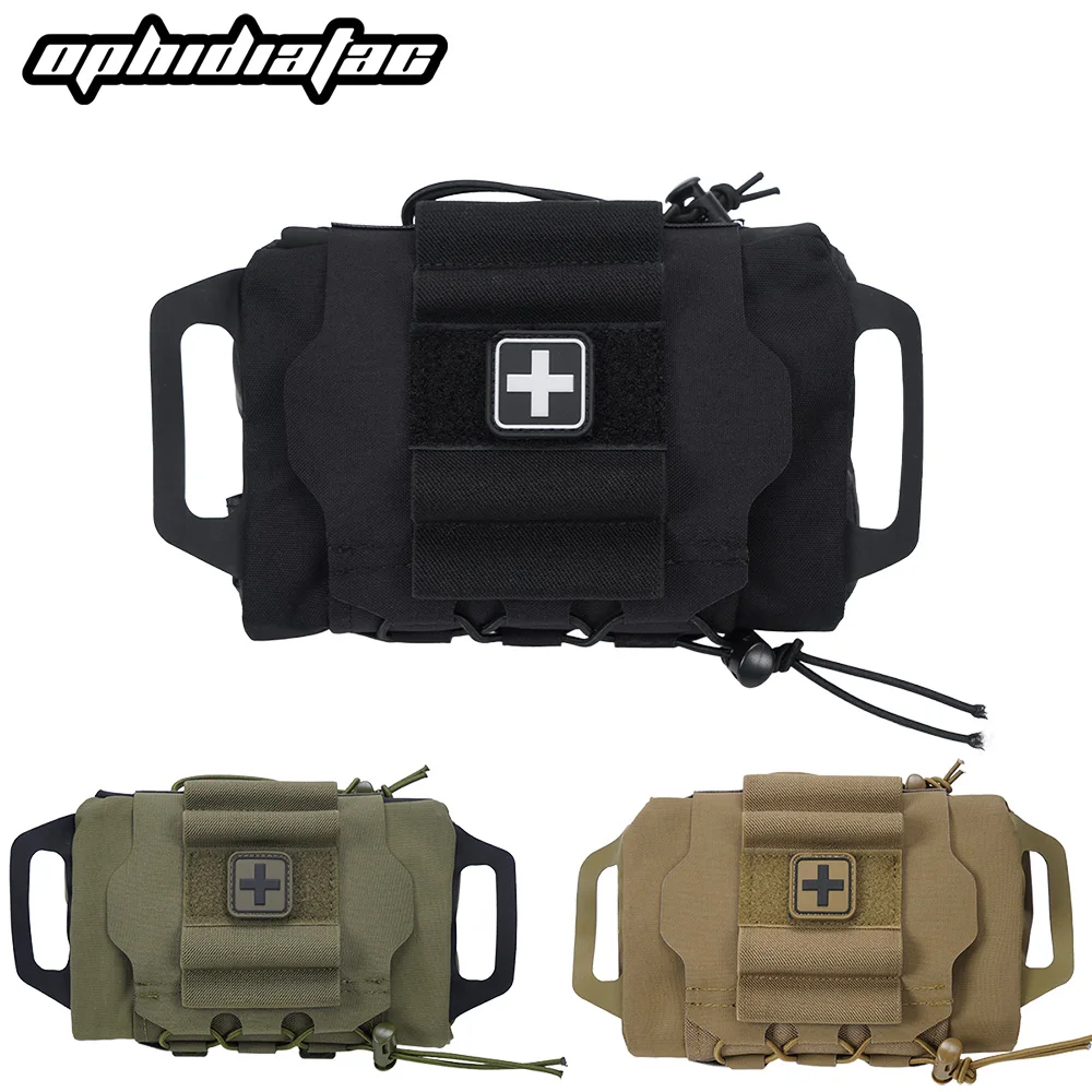 Bolsa IFAK OPHIDIANTAC – Kit primeros auxilios táctico con soporte Med roll