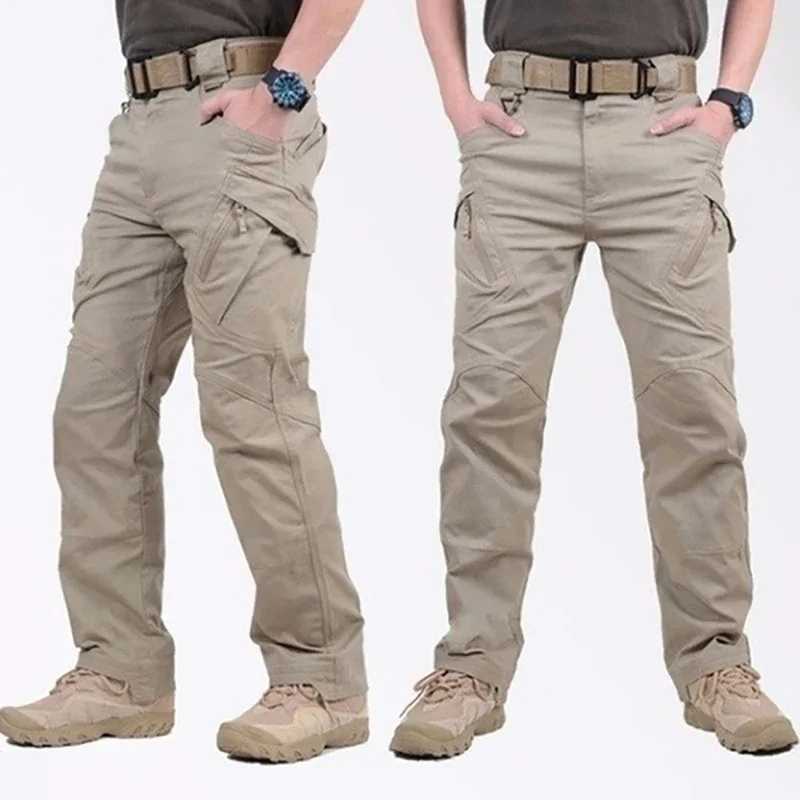 Pantalones tácticos multicam X9 cargo impermeables hombre