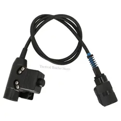 Conector PTT negro para radios AN/PRC-152 y PRC-148 uso exterior