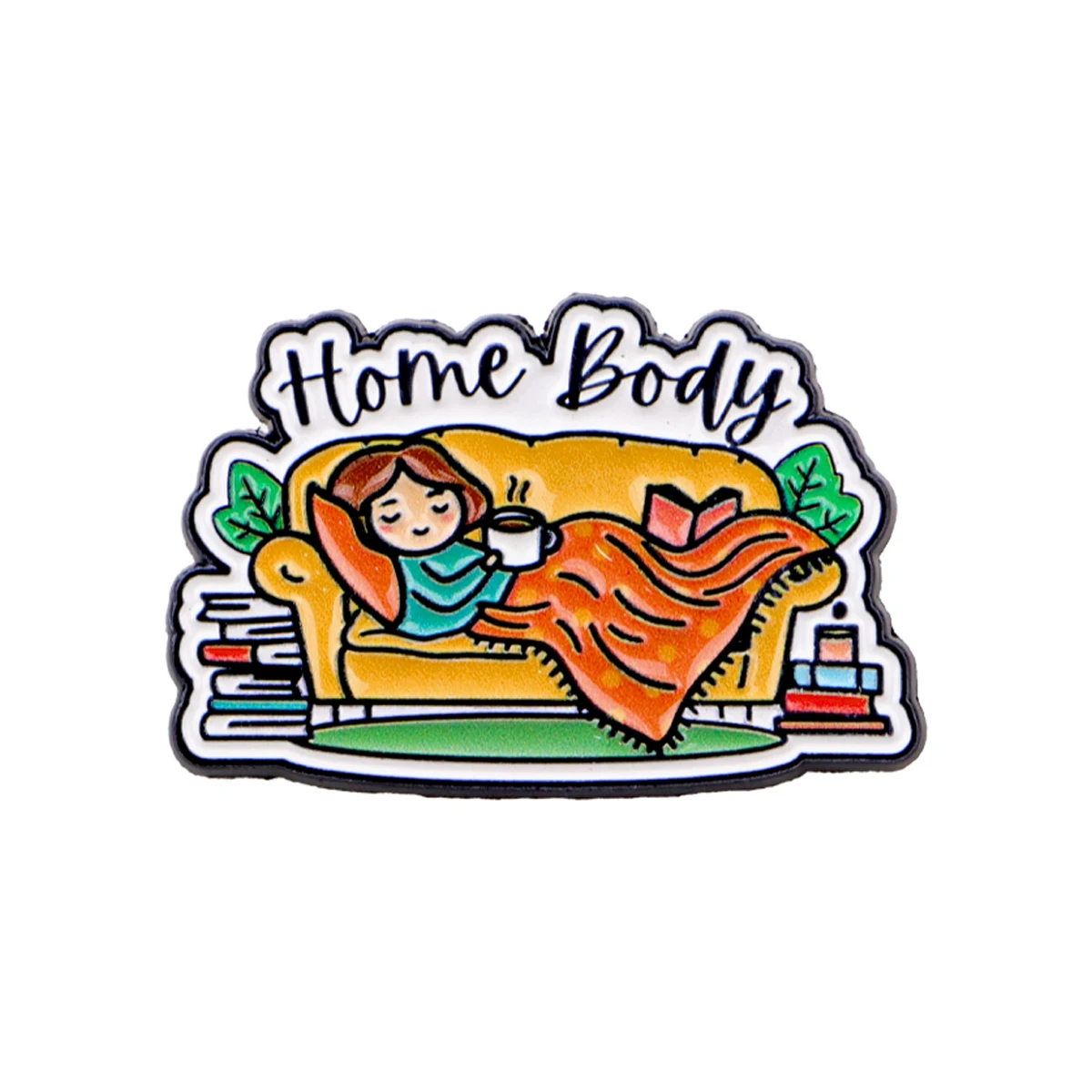 Pin esmalte solapa chica tierna y libro broche decorativo - imagen 5