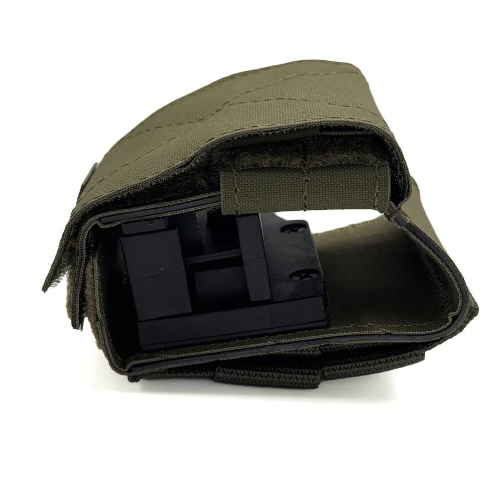 Holster MOLLE cuero táctico ajustable liberación rápida ligero - imagen 3