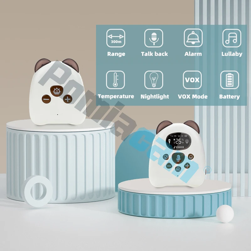Monitor para bebés portátil con modo de comunicación