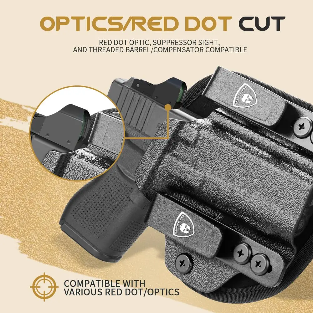 Funda Glock 43X híbrida Kydex nailon – Porte oculto mano derecha - imagen 2