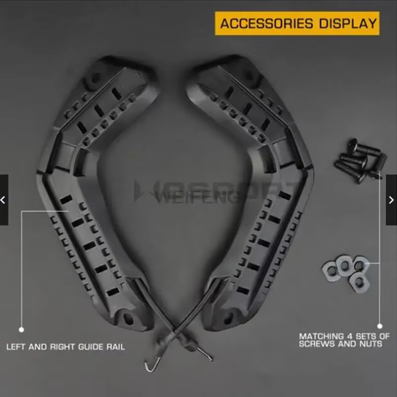 Adaptador lateral ARC casco táctico – Soporte modular con cordón - imagen 5