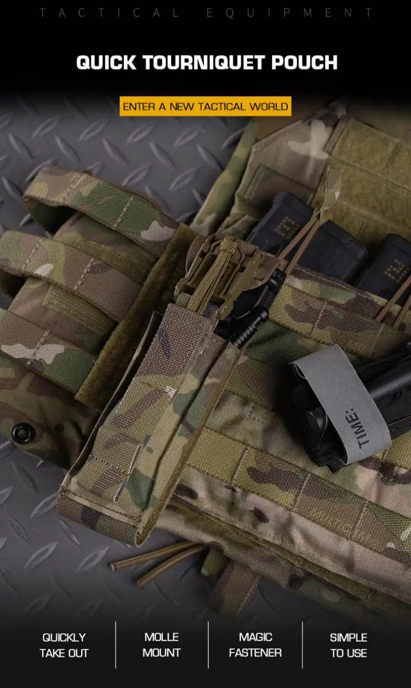Bolsa Poseidon Defense Molle para llevar un torniquete