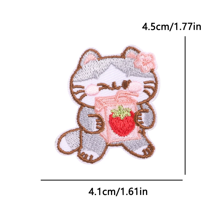 Parche termoadhesivo bordado gato perro panda para ropa infantil - imagen 3
