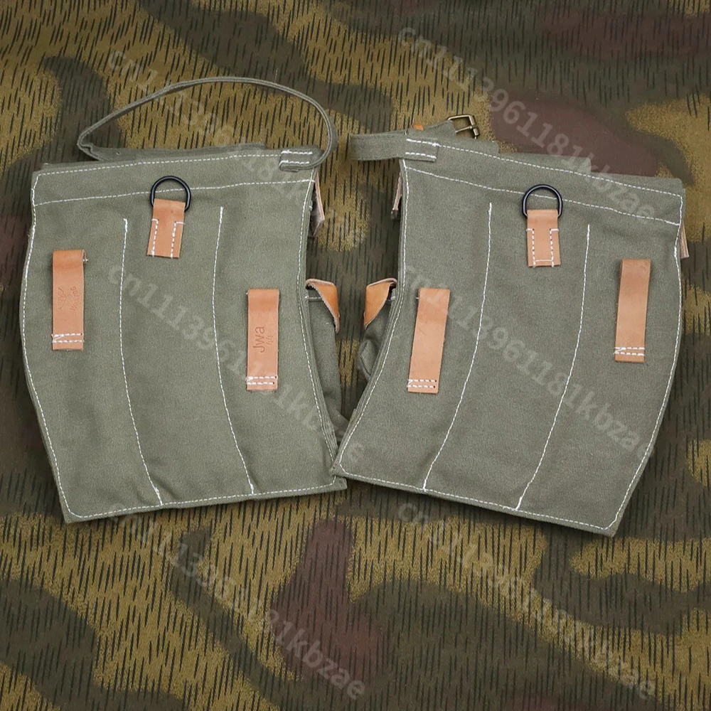 Bolsa para revistas lona verde gris tigre Segunda Guerra Mundial - imagen 5
