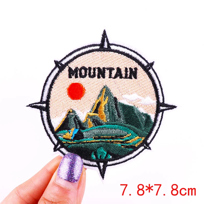 Parche bordado montaña táctico para ropa exterior - imagen 3