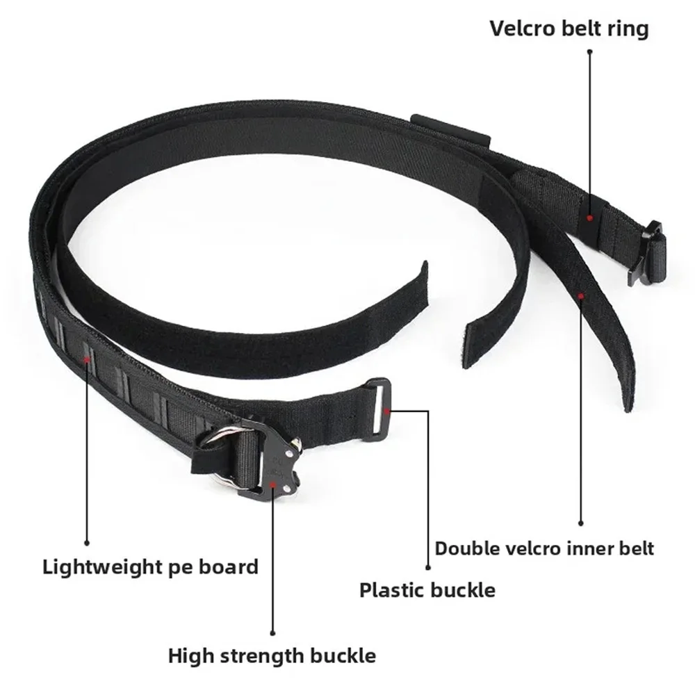 Cinturón táctico MOLLE con hebilla liberación rápida para airsoft - imagen 3