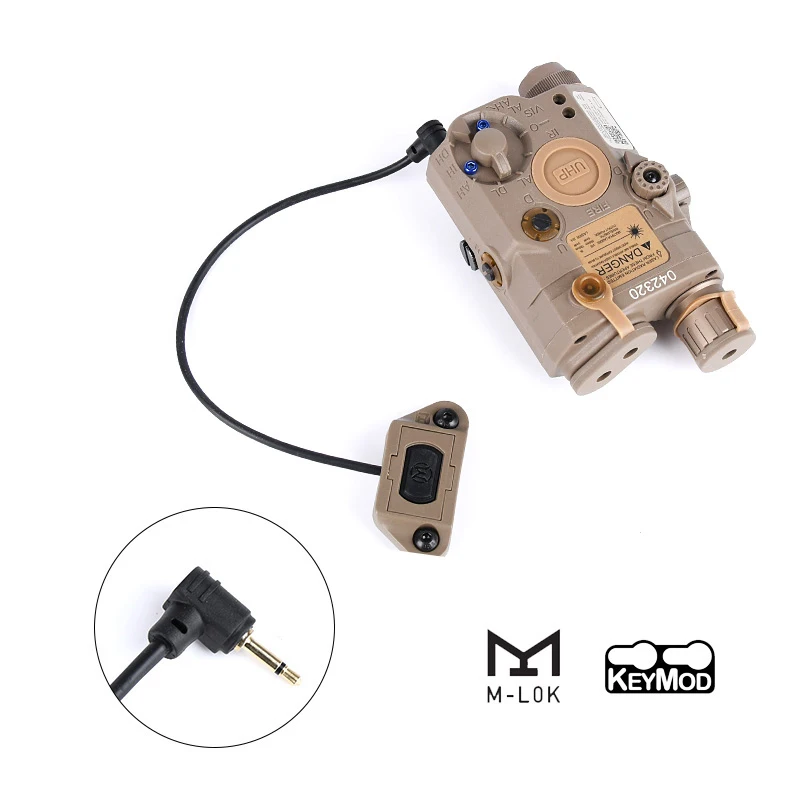 WADSN interruptor táctico remoto doble para M300/M600 - KeyMod/M-Lok - imagen 3