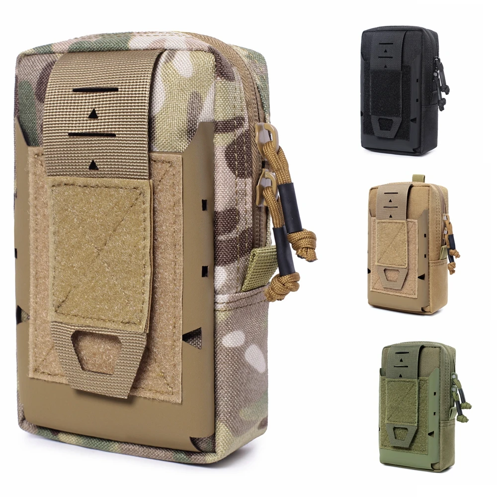 Bolsa táctica móvil nailon 1000D MOLLE EDC para acampar y senderismo - imagen 2