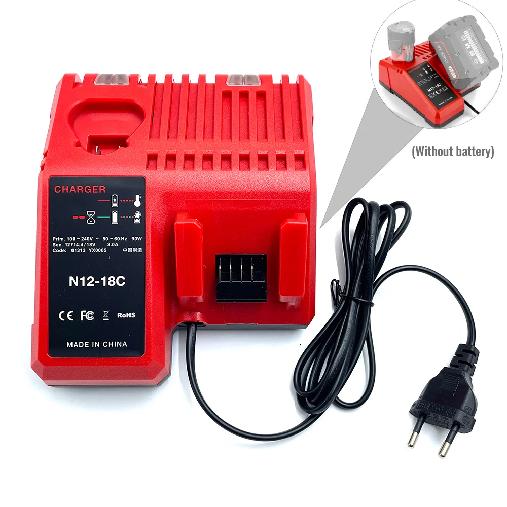 Milwaukee cargador baterías litio compatible con M12 y M18 - imagen 5