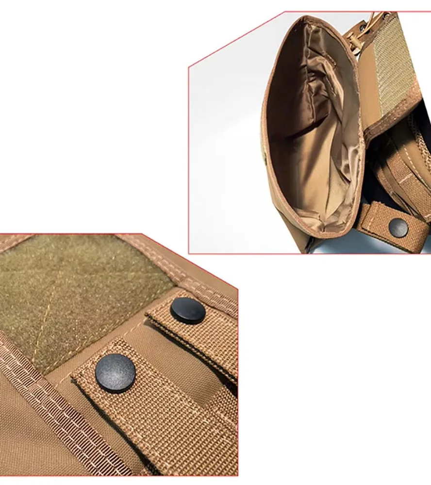 Bolsa táctica MOLLE plegable para almacenamiento exterior y material - imagen 5