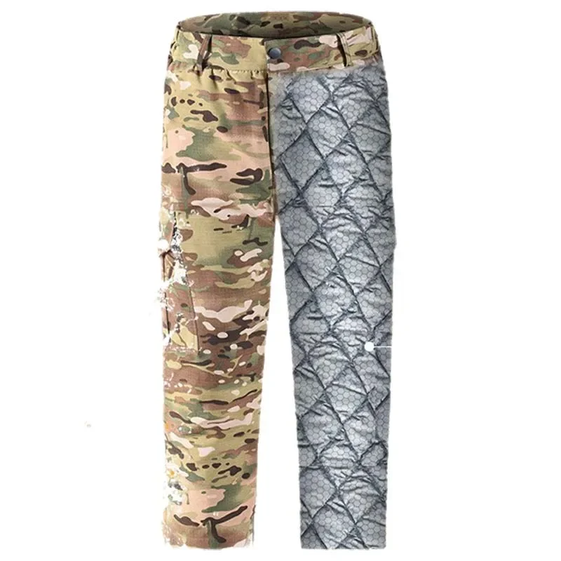 Conjunto táctico camuflaje invierno reflectante, pantalón cargo - imagen 3