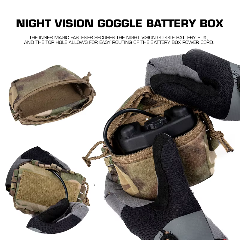 Bolsa trasera para casco táctico con NVG y almacenamiento rápido - imagen 2