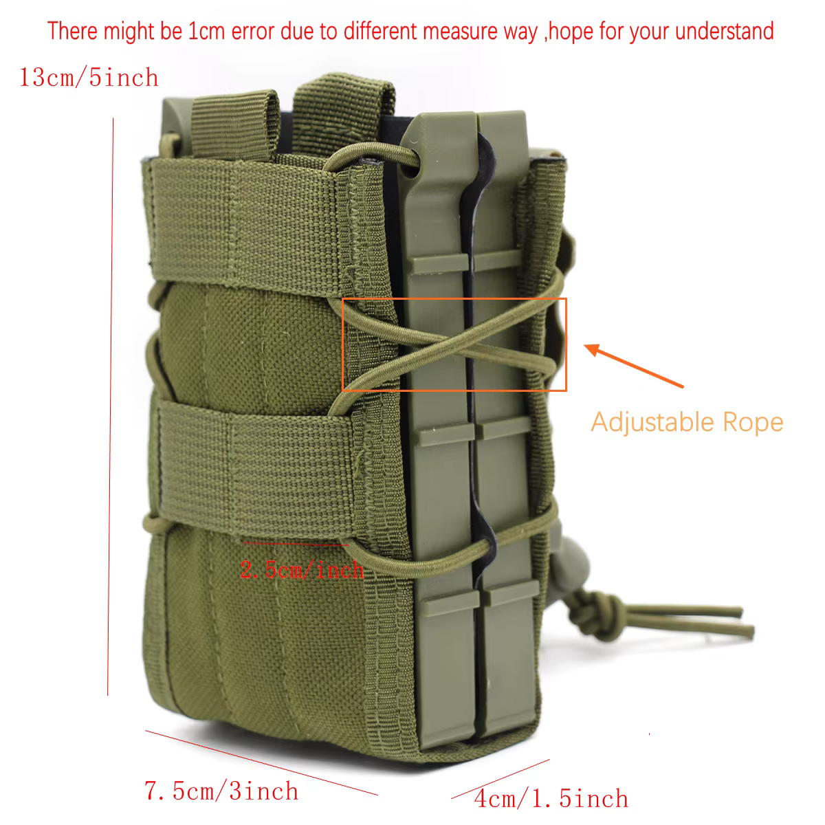 Pochete táctico MOLLE portacargadores rifle 5,56 - imagen 5