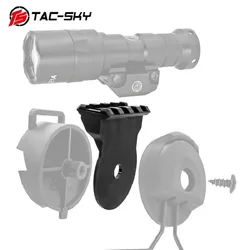 Soporte para linterna de casco C3/C4/C5 con adaptador riel ARC