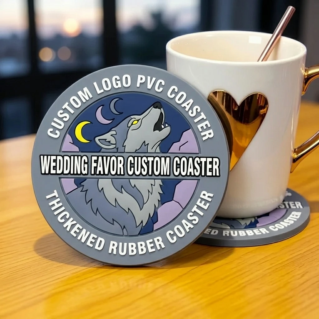 Posavasos redondos de silicona personalizados con logo - imagen 3