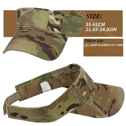 Gorra táctica camuflaje duckbill con velcro y protección solar