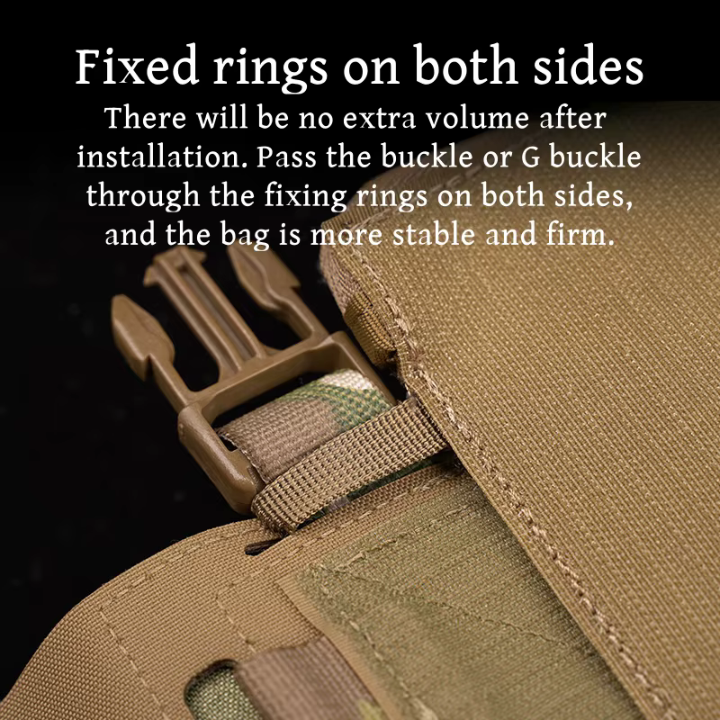 Bolsa táctica MOLLE multiusos adaptable con sistema hook and loop - imagen 3