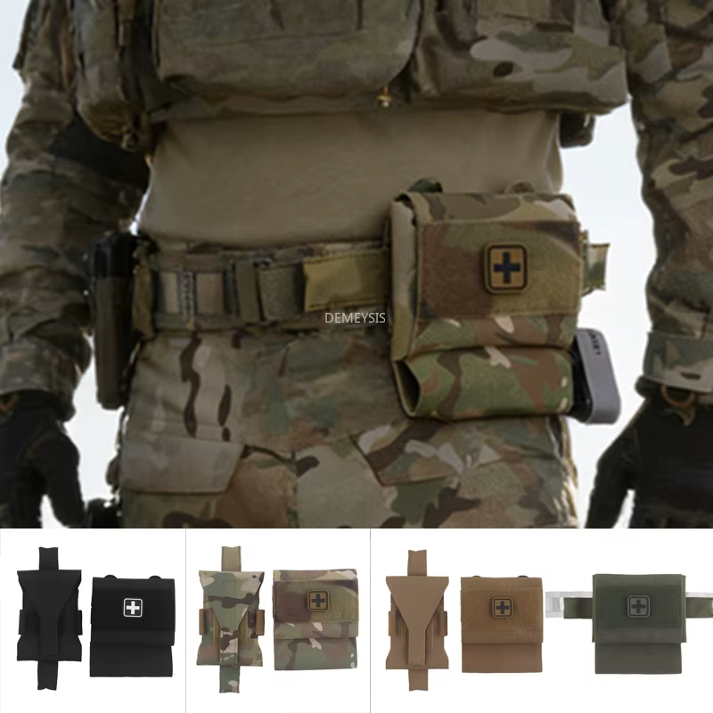 Bolsa médica táctica MOLLE para primeros auxilios y torniquete - imagen 4
