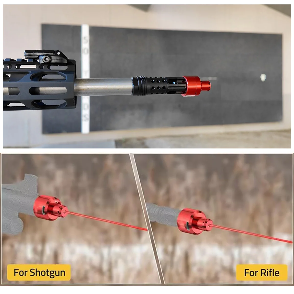 Mira láser táctica verde y roja recargable con base magnética - imagen 3