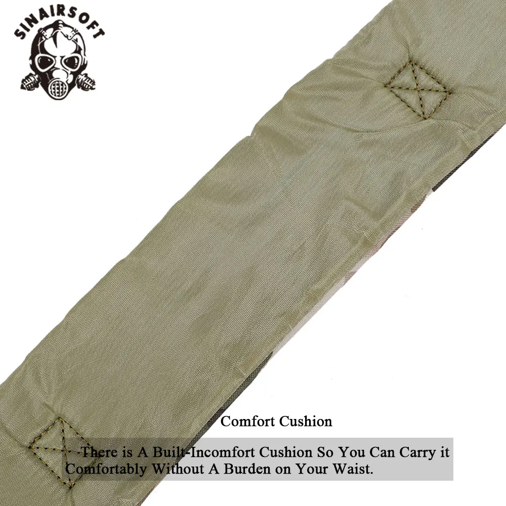 SINAIRSOFT Cinturón táctico portacartuchos escopeta negro ajustable - imagen 4