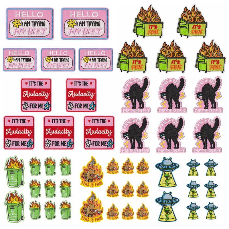 Parches bordados termoadhesivos animales de dibujos animados para ropa - imagen 4