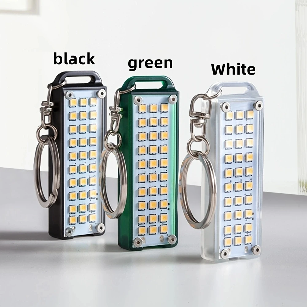 Mini llavero LED táctico recargable USB – Luz emergencia - imagen 5