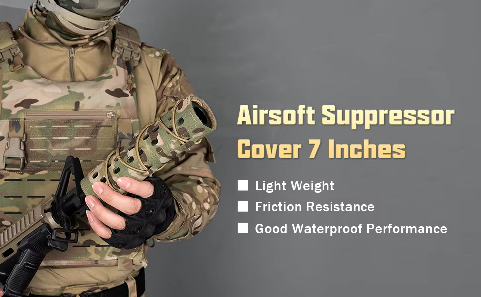 Funda protectora táctica para supresor de 18 cm