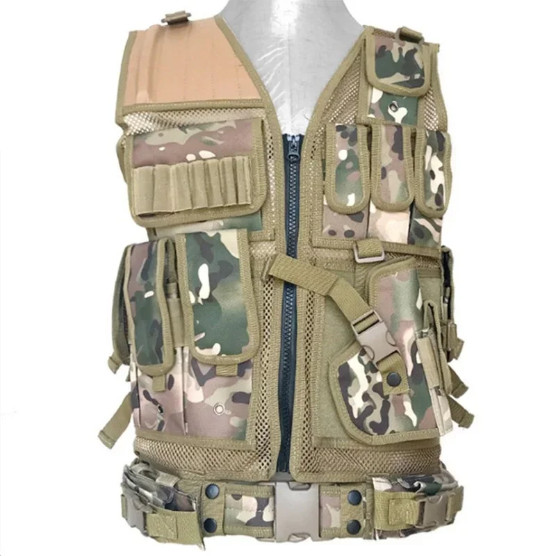 Chaleco táctico MOLLE airsoft ajustable combate y caza - imagen 5