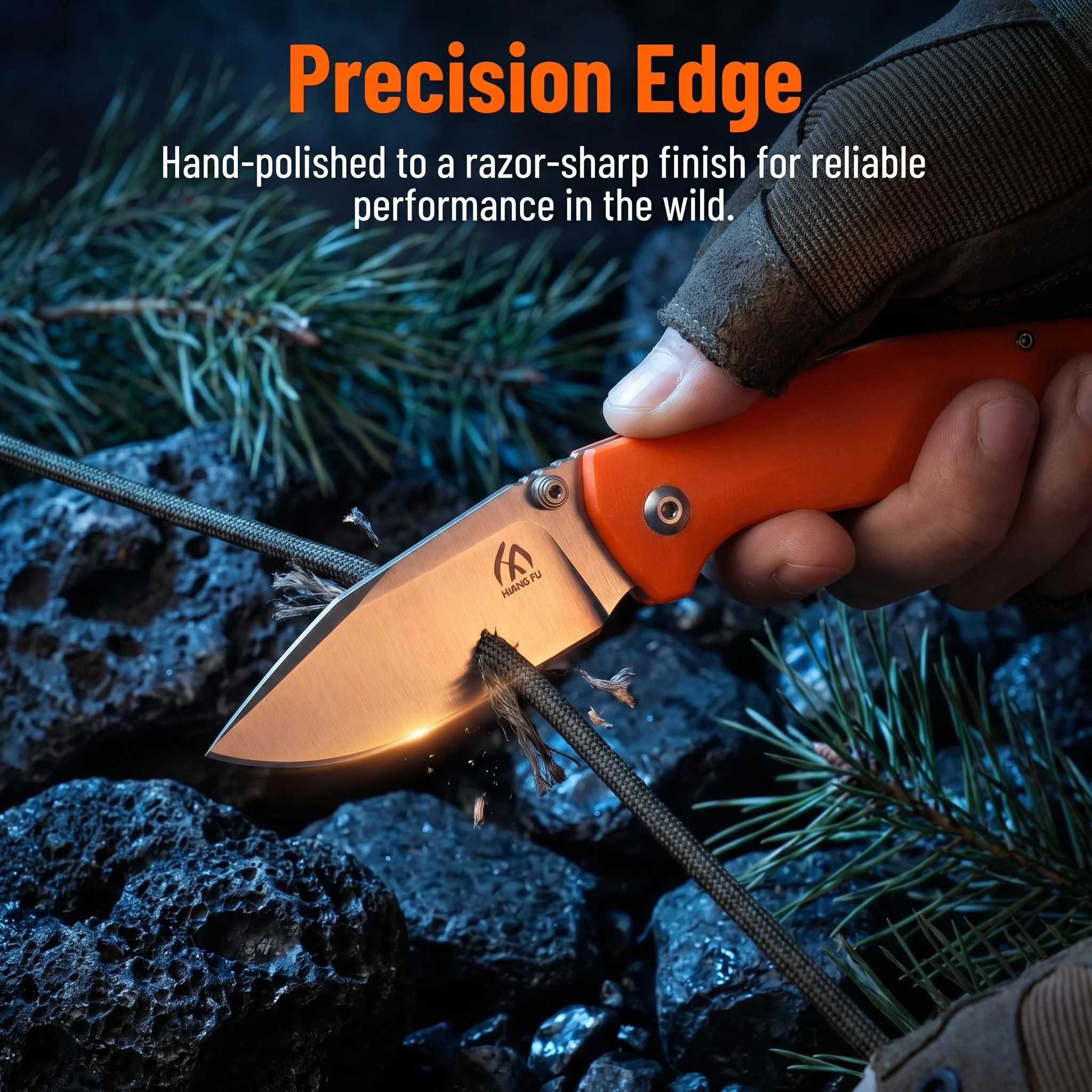 Navaja plegable táctica G10 multiusos para exterior, regalo hombre - imagen 2