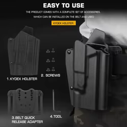 Glock X300 funda táctica Kydex liberación rápida