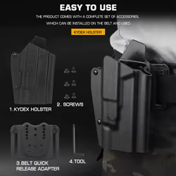Glock X300 funda táctica Kydex liberación rápida