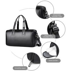 Bolsa bandolera viaje gimnasio con compartimento zapatos