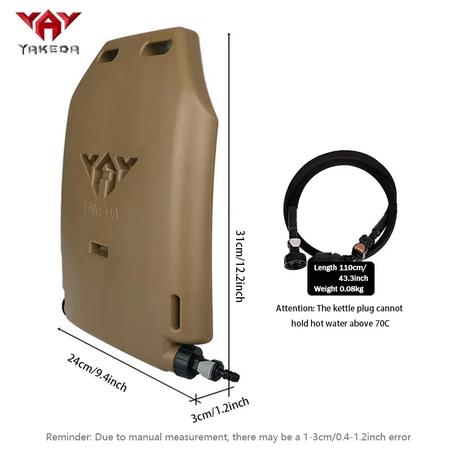 YAKEDA bolsa de agua panel interior PE con manguera para beber - imagen 2