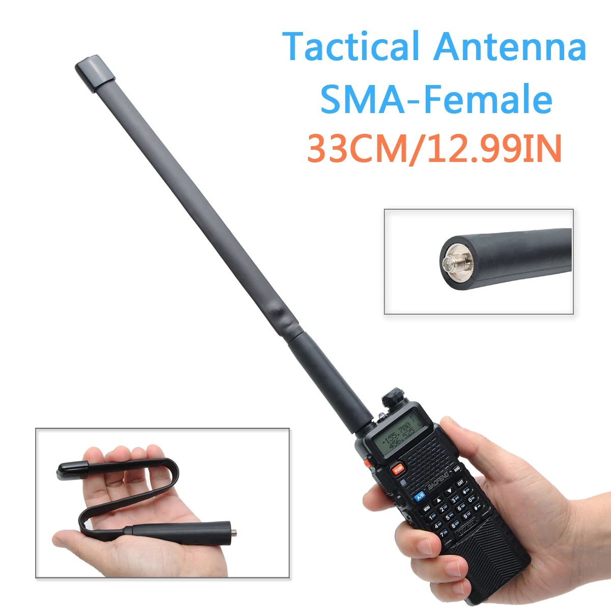 Antena plegada: fácil de guardar