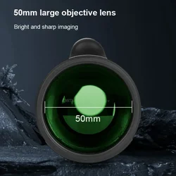 Monocular telescopio HD 10-30x50 con trípode y clip para móvil