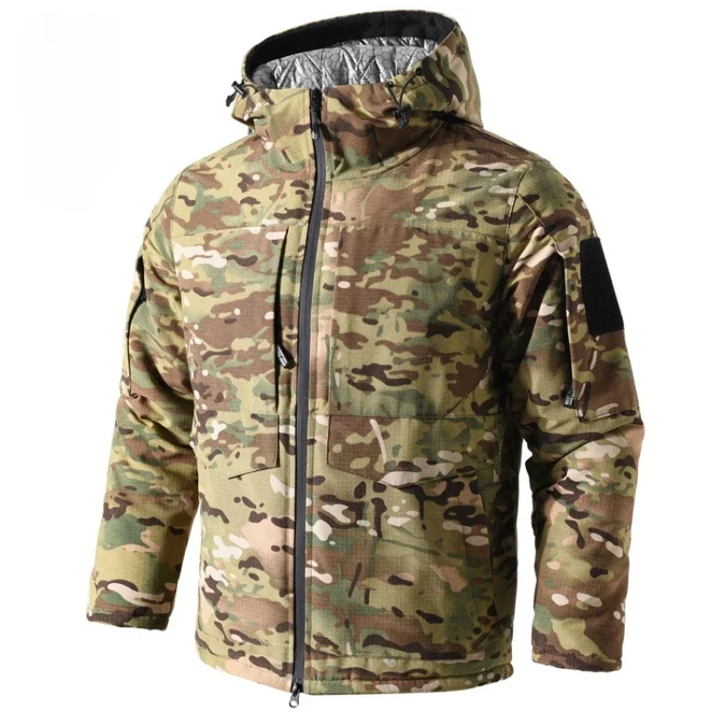 Parka táctica térmica de invierno de combate con camuflaje hombre - imagen 5