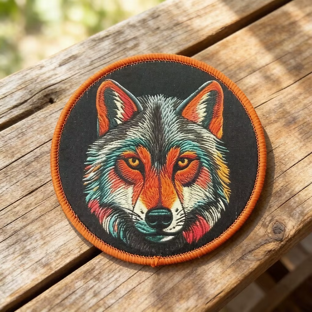 Parche táctico cabeza de lobo emblema moral animal con gancho y bucle - imagen 4