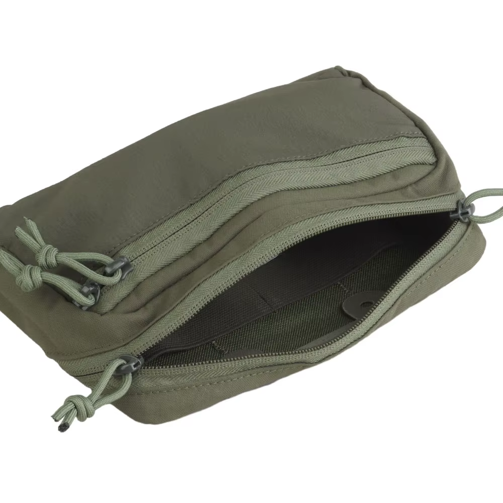 Bolsa MOLLE cintura horizontal, cremallera y correa elástica interna