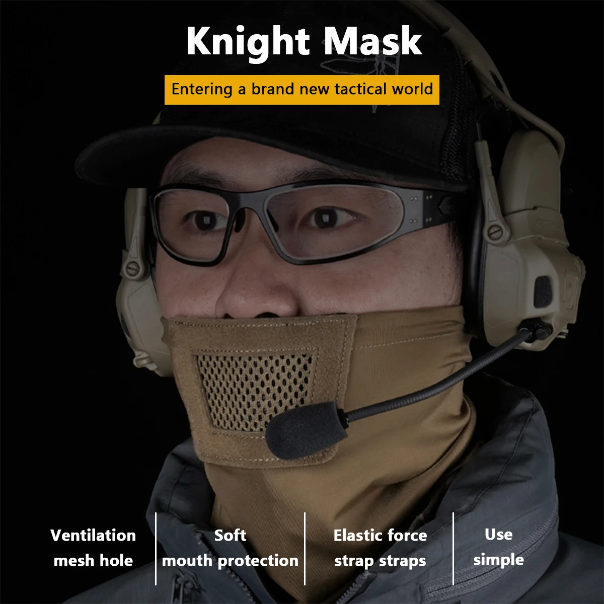 Media máscara de caballero Knight para media cara, estilo BK/DE/GN/CP