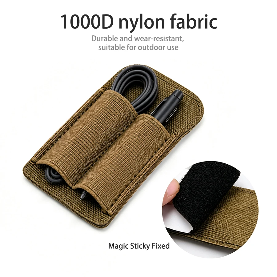 Funda táctica portaherramientas de nailon 1000D con elástico - imagen 3